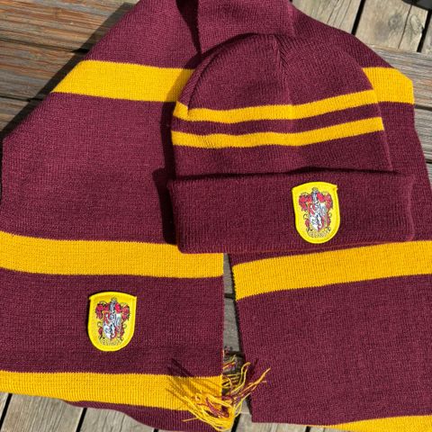 Harry Potter Gryffindor lue og skjerf