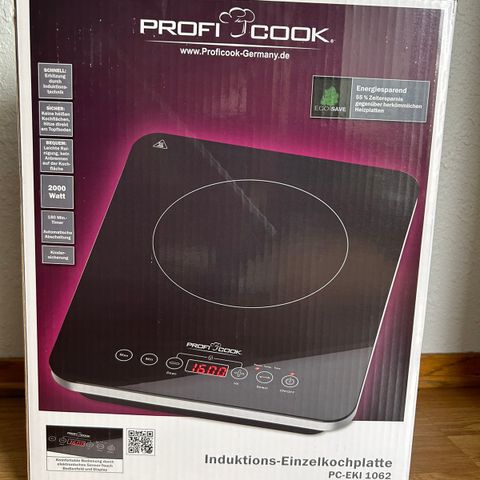 Frittstående platetopp induksjon / Single induction cooking plate