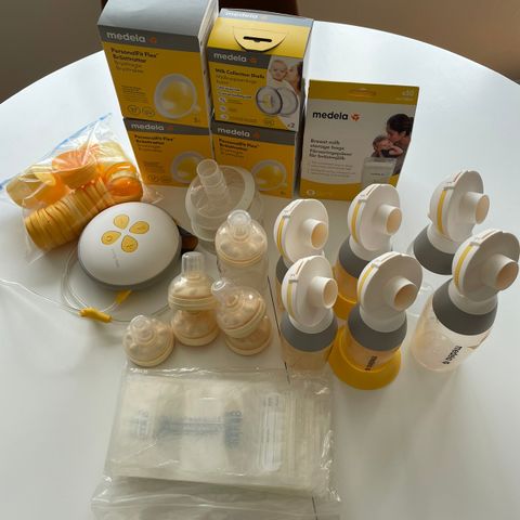 Medela Swing maxi (dobbel) brystpumpe med ekstrautstyr