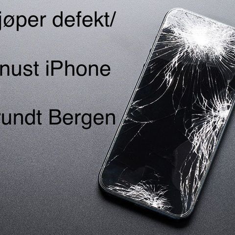 Defekt iPhone kjøpes i Bergen