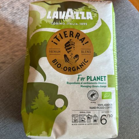 1 pakke Lavazza Øko 1 KG