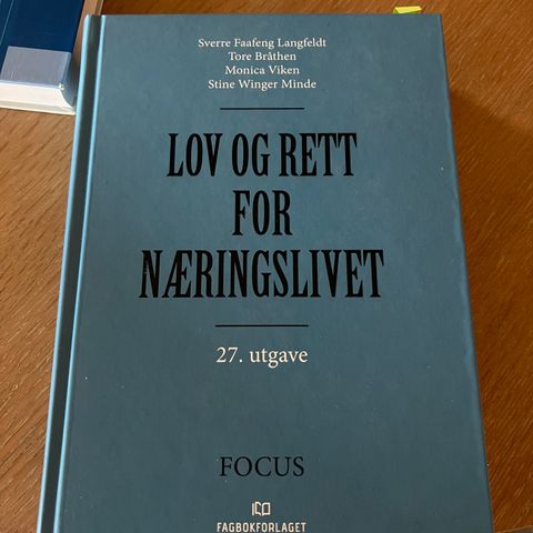 Lov og rett for næringslivet 27. utgave