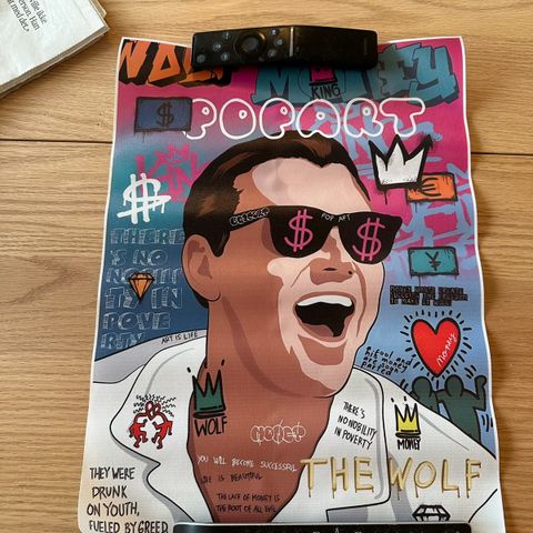 Wolf of Wallstreet Popart bilde