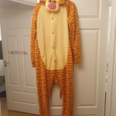 Tiger kostyme / onepiece voksen