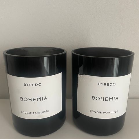 Tomme duftlys fra Byredo