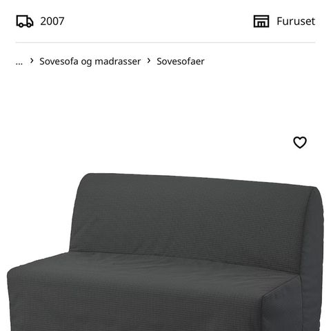 Sovesofa 1.40 bred