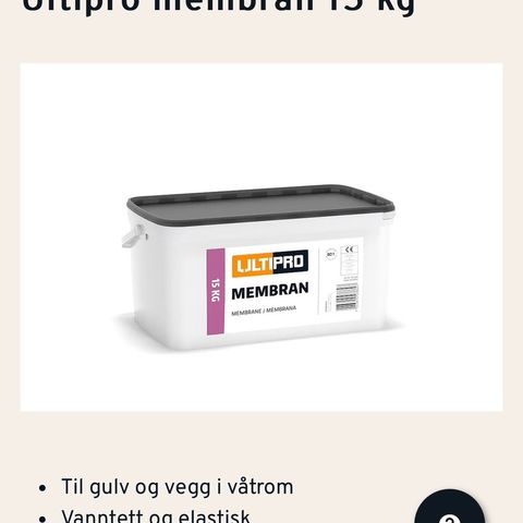 Ultipro membran 15 kg