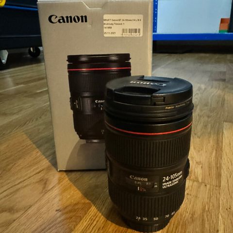 Canon EF 25-105 f4 II ink articpro klar filter