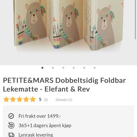 Lekematte fra Petit & Mars