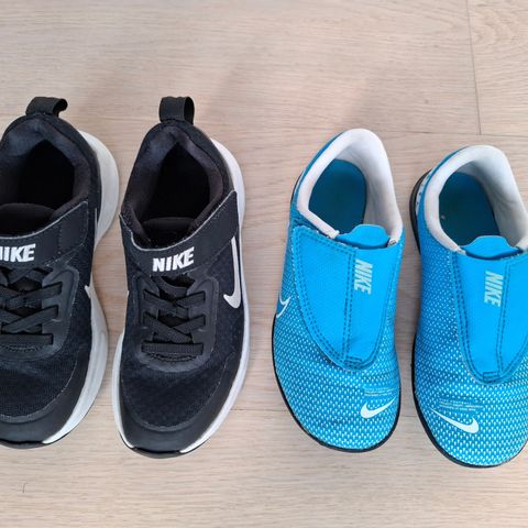 Meget pent brukte Nike fotballsko og Nike joggesko str 28,5