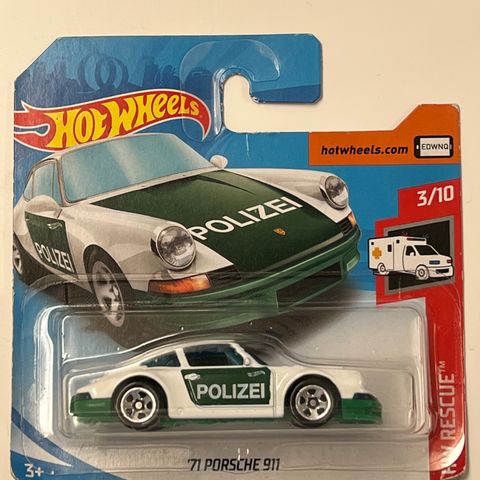 2019 Hot Wheels 71 Porsche 911 - HW RESCUE - FYC80