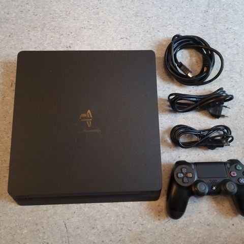 Pent brukt Playstation 4 Slim, (PS4 Slim) 500GB