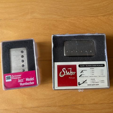 Suhr og Seymour Duncan humbuckere