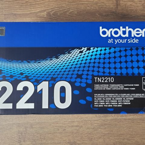 TN-2210 Brother Laser Skrivere Toner Svart