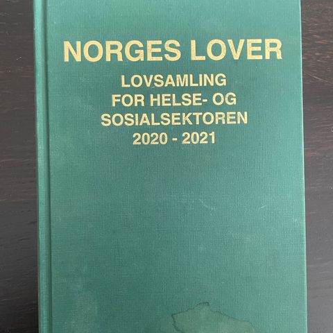 Norges lover- Lovsamling for helse og sosialsektoren 2020-2021