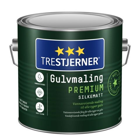 Trestjerner gulvmaling premium (Kalk)