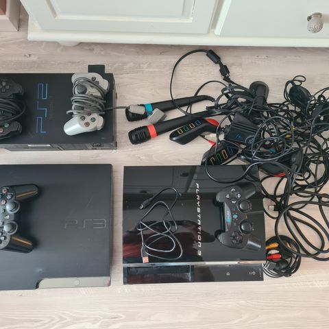 Playstation 2 og 3 samling