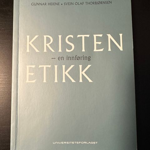 Kristen etikk - en innføring