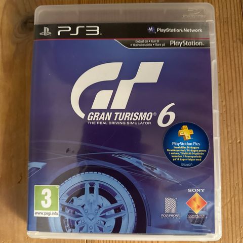 Gran Turismo 6 til Playstation 3