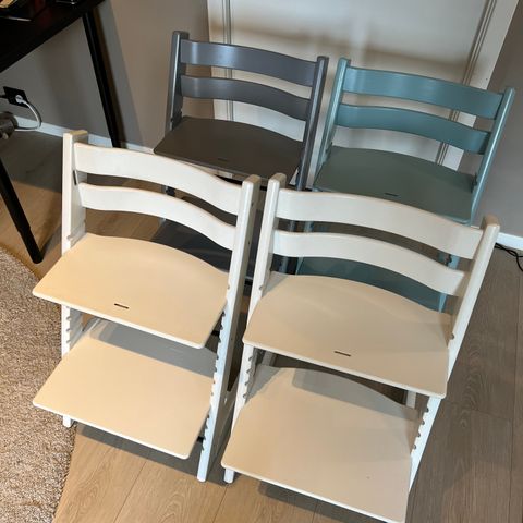 Stokke Tripp trapp stoler - 3 igjen