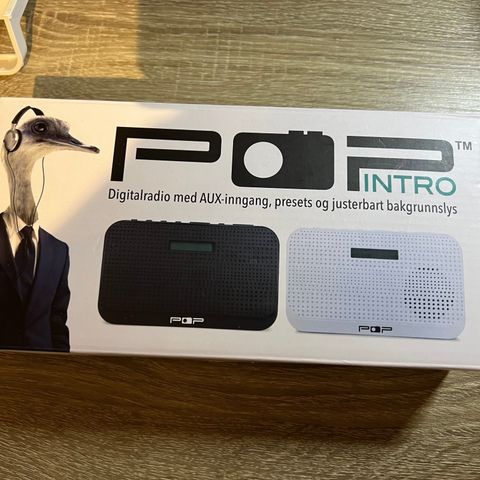 POPintro FM/DAB+ radio (Svart)