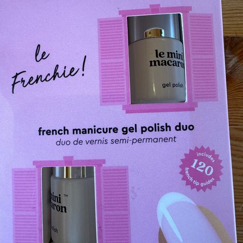 Gellakk Le Mini Macron / franske negler/ Gel polish