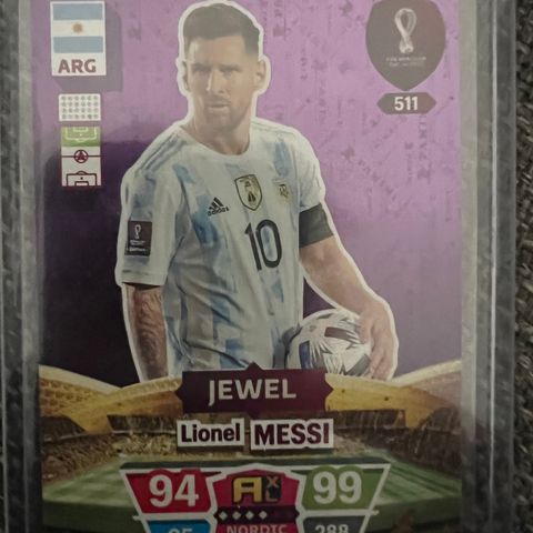 Lionel Messi - Jewel, Panini Nordic World, FIFA World Cup