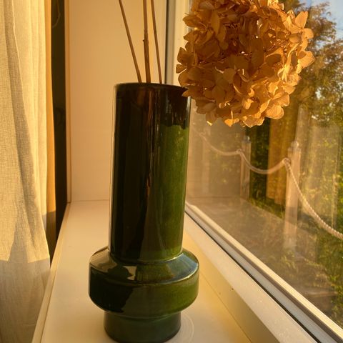 Retro grønn vase