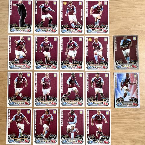 Fotballkort - TOPPS MATCH ATTAX 2011/12 - Aston Villa