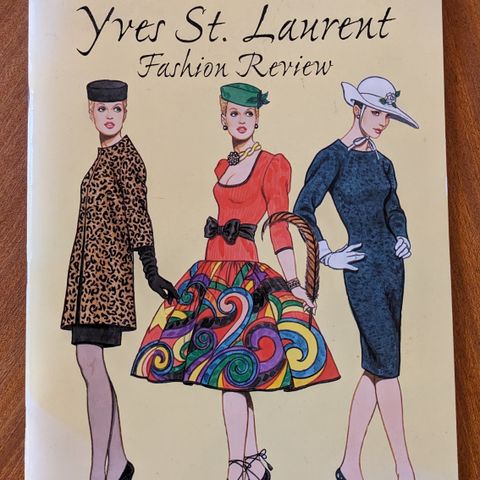 Yves St. Laurent, Fashion Review hefte med papirdukker