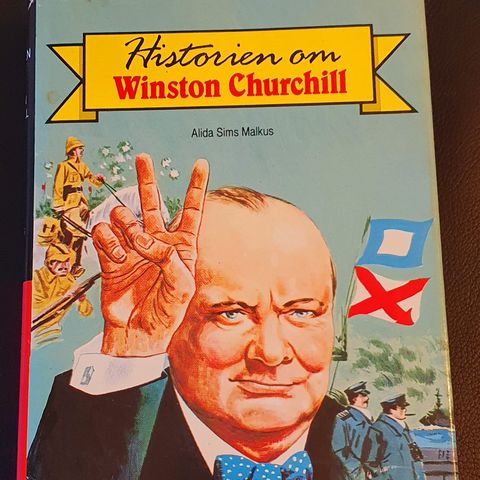 Bok - Historien om Winston Churchill. Frakt 39,-