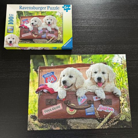 Ravensburger Puslespill Reisende Valper 100 Biter