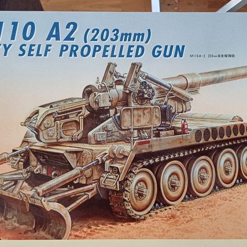 Italeri 1/35.  M-110 A2 Tungt Artilleri