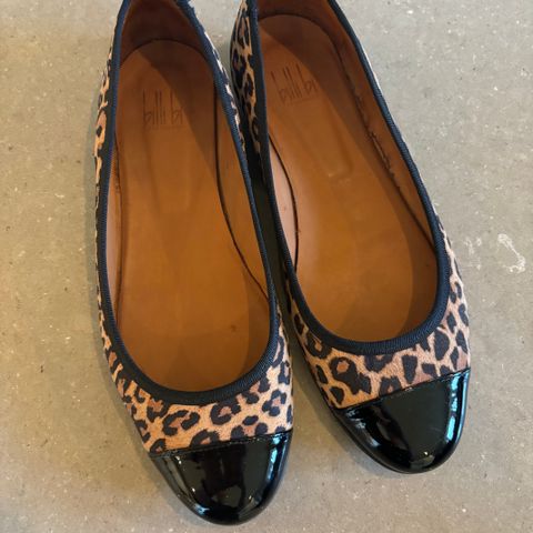 Billi bi ballerinasko sort leopard str 40