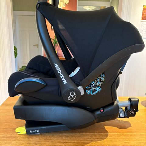 Babysete Maxi Cosi CabrioFix + EasyFix base, black Diamond