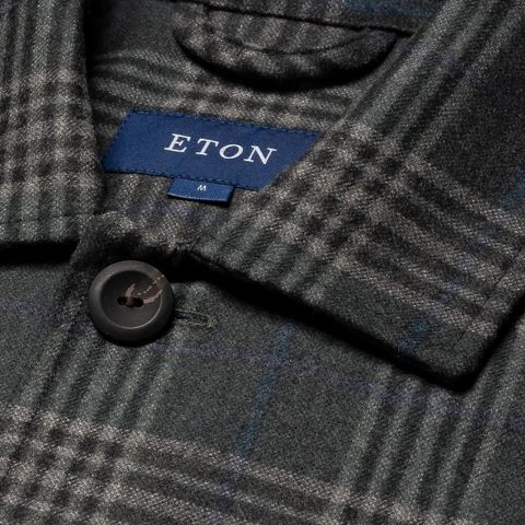 Eton overshirt i ull og kashmir