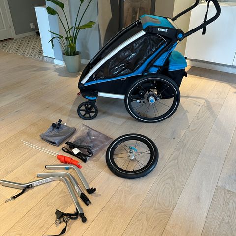 Thule Chariot Sport 2 - sykkelvogn inkl. utstyr for jogging