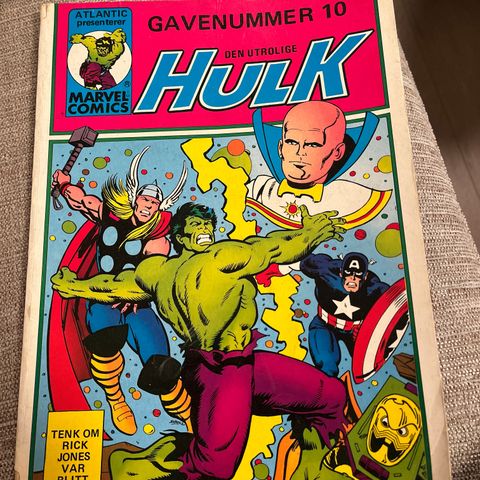 HULK- gavenummer 10, vg