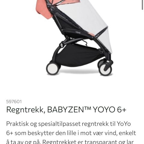 NYTT regntrekk Babyzen yoyo 6+