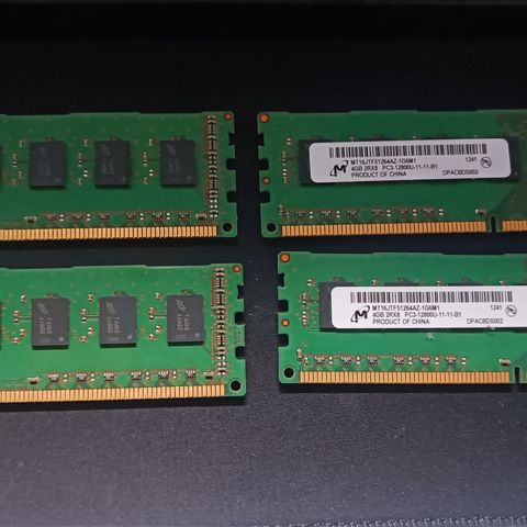 Ram minne 4x4gb