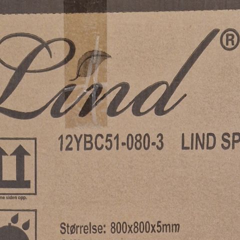 Lind speil 800x800x5mm. NY.