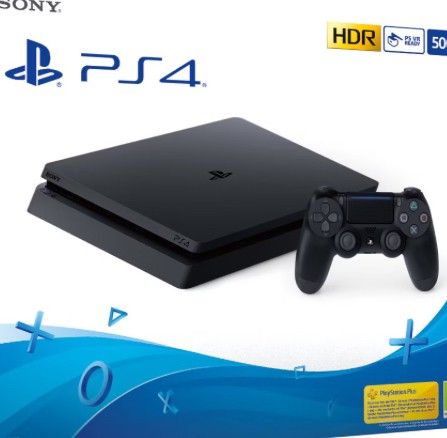 Playstation 4 slim med kontrollere