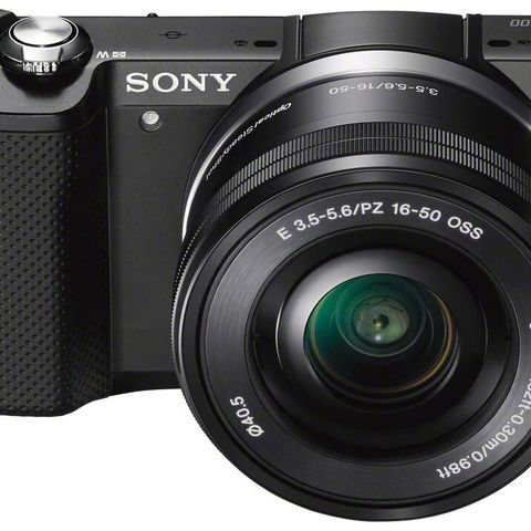 Sony A5000 med kit linser