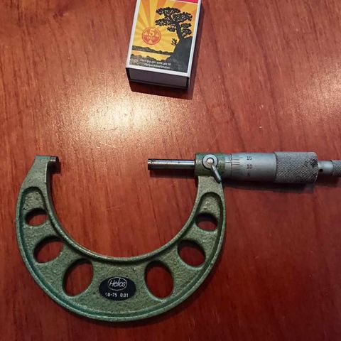 Tyskprodusert Helios micrometer 50mm-75mm