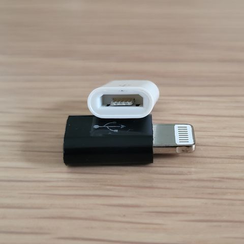 Overgang fra micro usb til apple