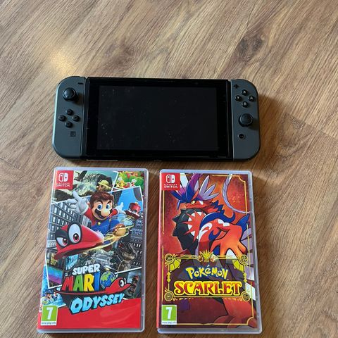 Nintendo Switch med 2 spill