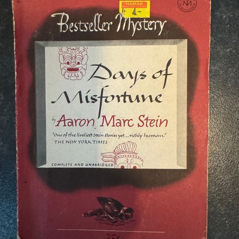 Aaron Marc Stein: Days of misfortune