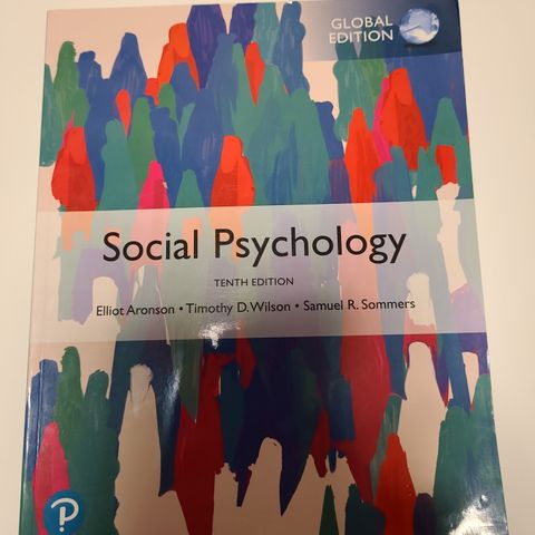 RESERVERT UT MANDAG 12.08.   Social Psychology Tenth Edition.