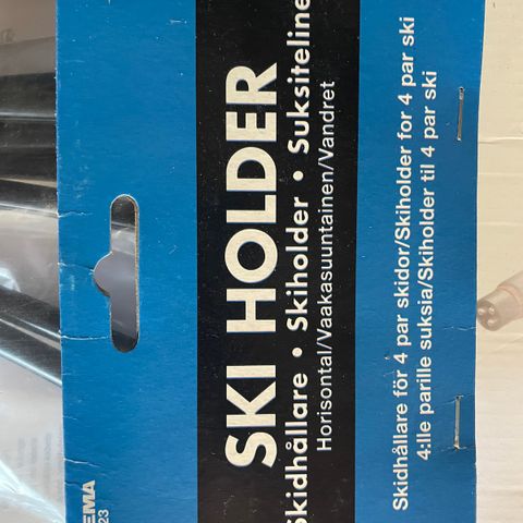 Skiholder m stropper