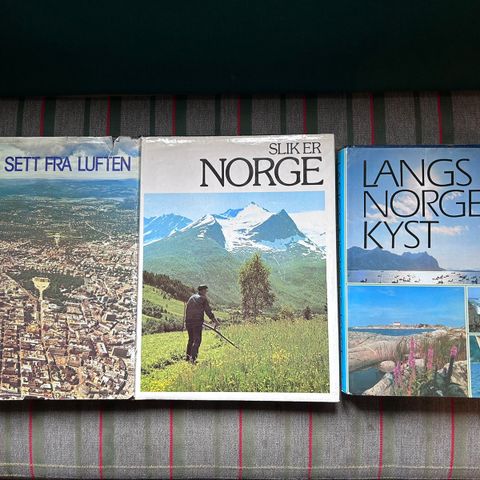 Store flotte billedbøker om Norge fra ca 1980